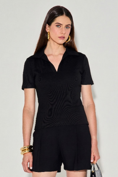 Blusa Polo Luize Preto