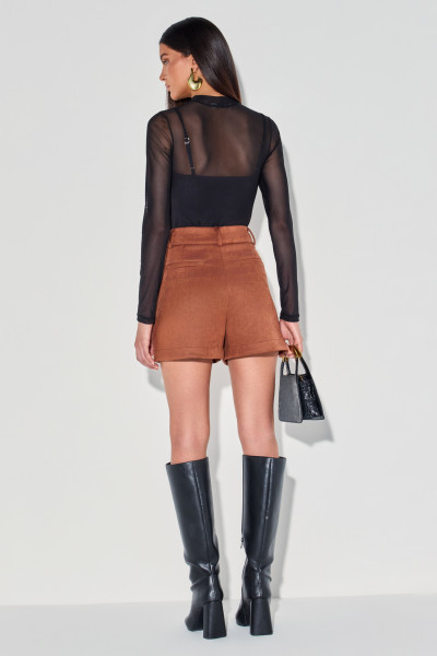 Shorts Suede Belinda Canela