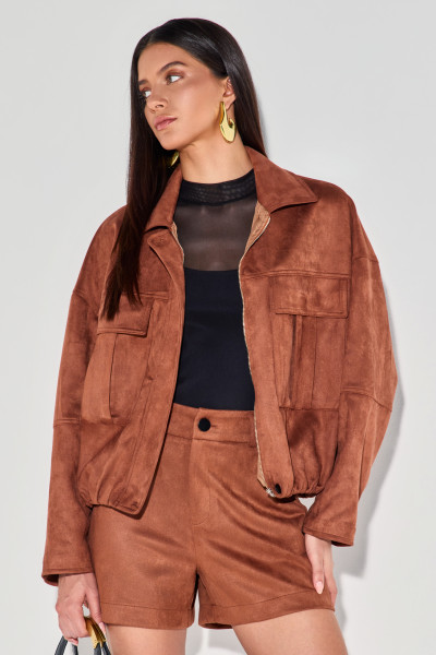Jaqueta Suede Belinda Canela