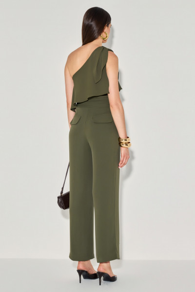 Calça Alfaiataria Emanuella Verde Militar