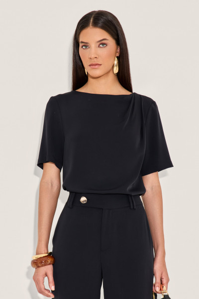 Blusa Alfaiataria Pam Preto