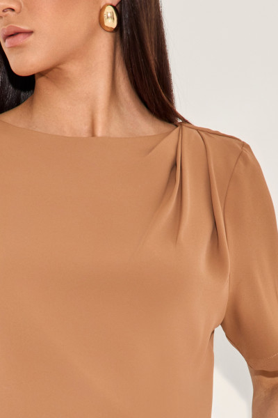Blusa Alfaiataria Pam Caramelo