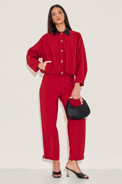 Calça Alfaiataria Solere Vermelho