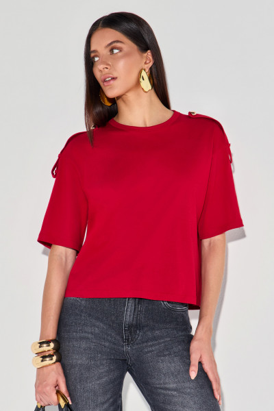 Camiseta Algodão Meliza Vermelho