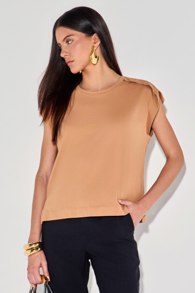 Camiseta Algodão Emy Bege