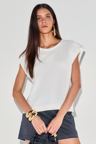 Camiseta Algodão Emy Branco
