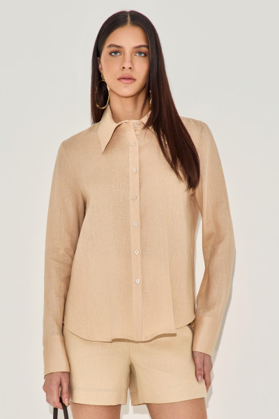 Camisa Linho Jessika Bege