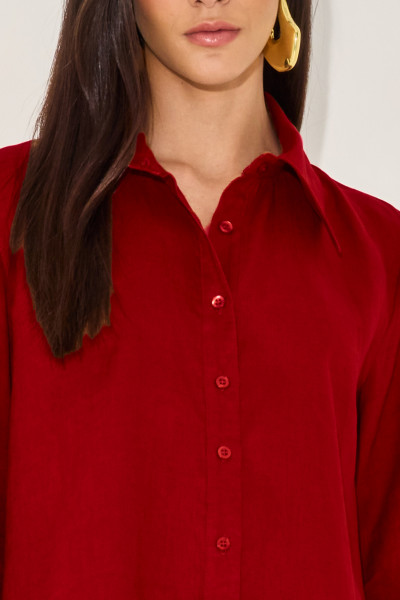 Camisa Linho Jessika Vinho