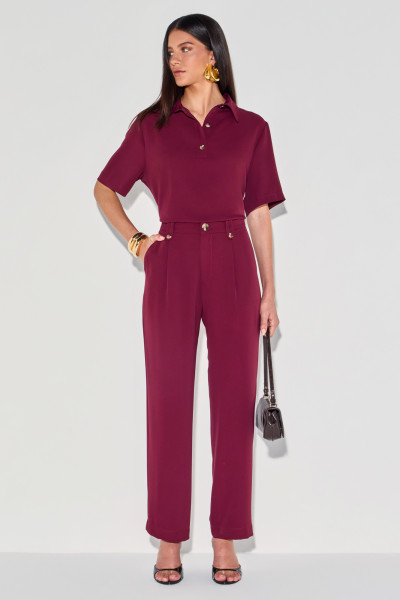 Calça Alfaiataria Juliete Bordô