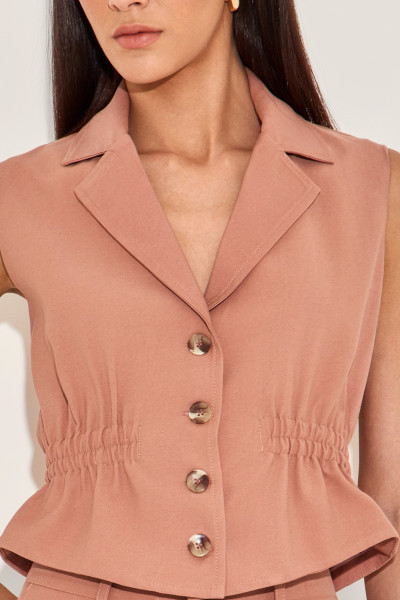 Colete Linen Neila Mocha