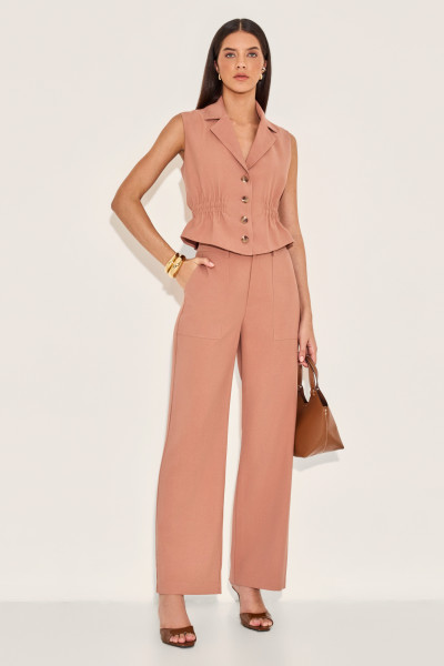 Calça Linen Neila Mocha