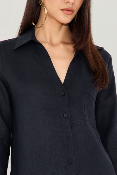 Camisa Linho Aline Preto