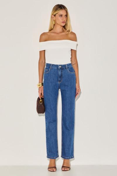 Calça Denin Reta Suzane Blue