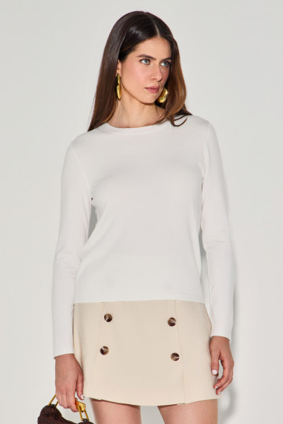 Blusa Tricot Rosane Off White