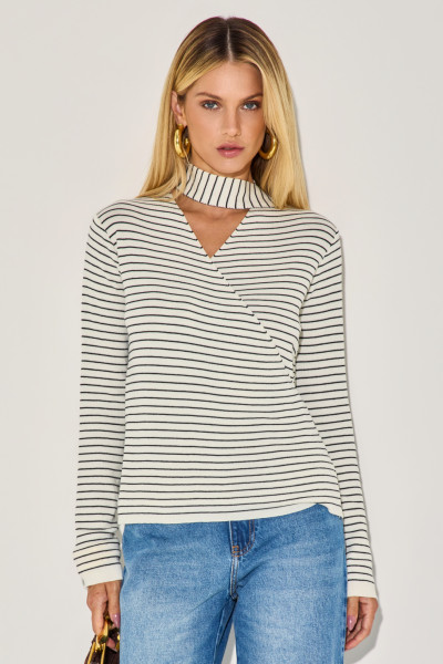 Blusa Tricô Keyla Branco