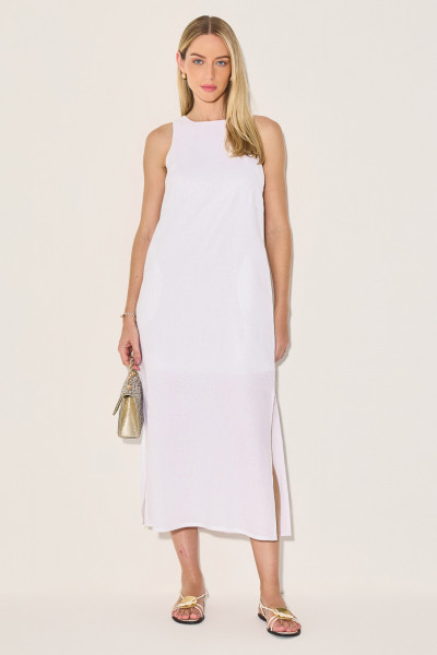 Vestido Linho Majorelle Branco