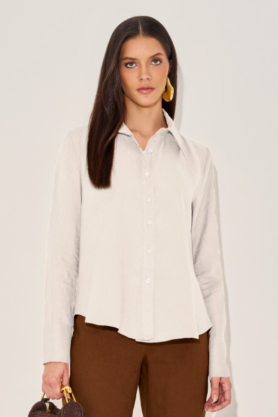 Camisa Linho Jessika Branco 