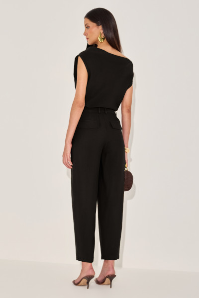 Calça Alfaiataria Mel Preto 