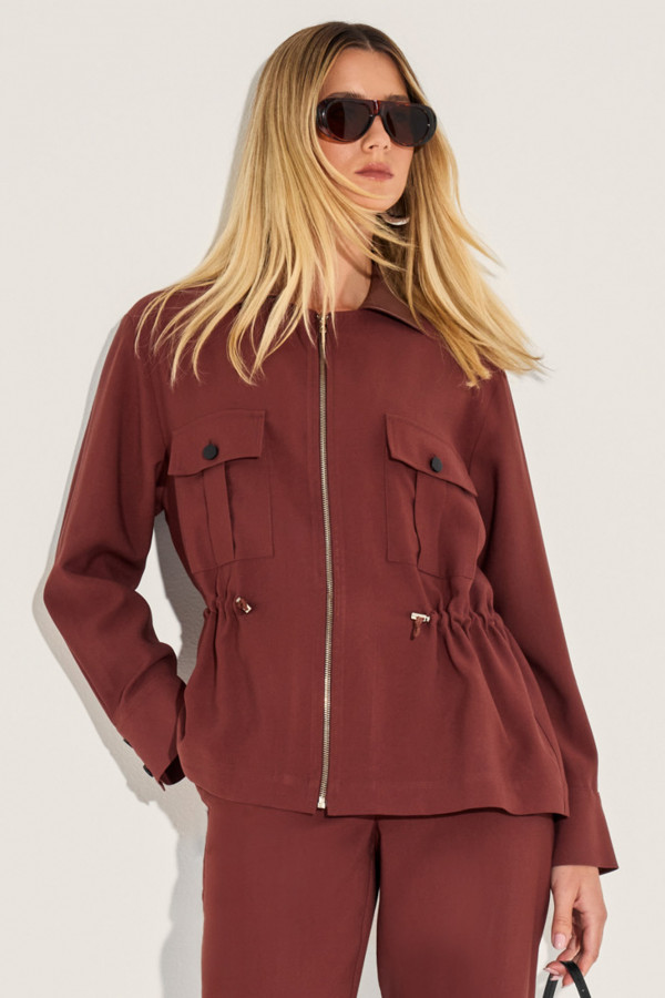 Parka Alfaiataria Irene Chocolate
