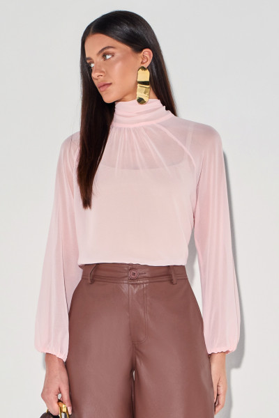 Blusa Crepe Cora Rosa