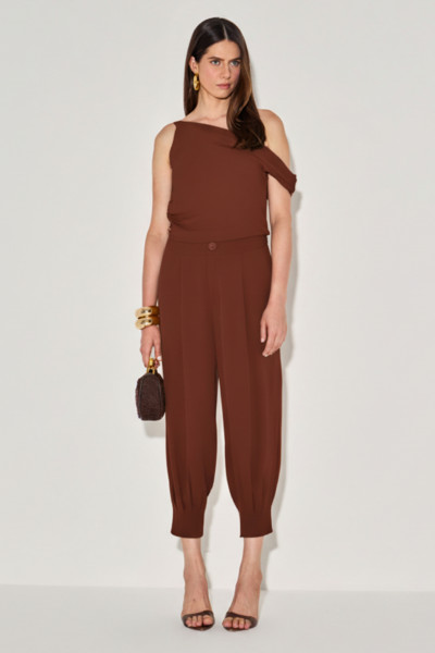 Calça Alfaiataria Mille Chocolate