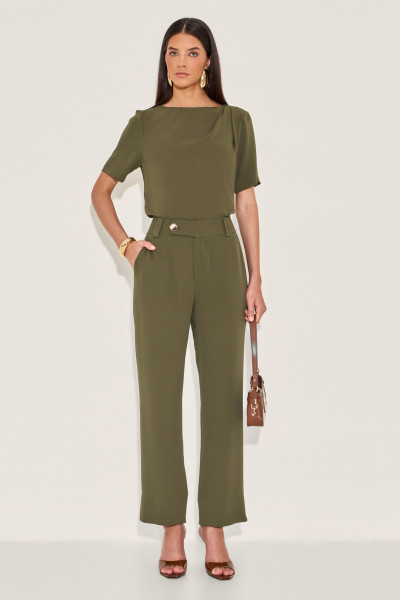 Calça Alfaiataria Pam Verde Militar