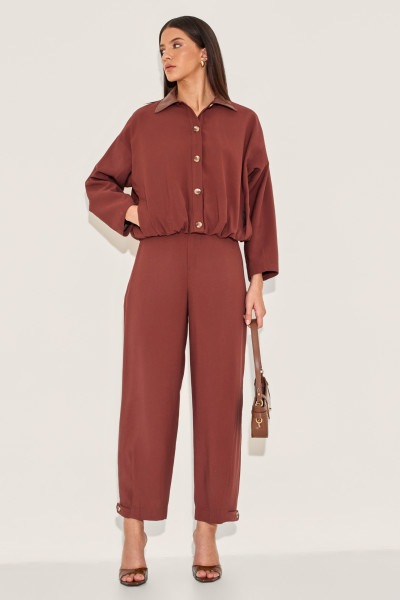 Calça Alfaiataria Solere Chocolate