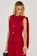 Blusa Alfaiataria Jessyca Vinho
