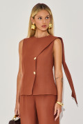 Blusa Alfaiataria Jessyca Canela 