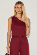 Blusa Linho Lilian Vinho