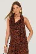 Blusa Chiffon Zebra Nena Terra