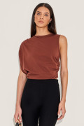 Blusa Algodão Cassie Marrom