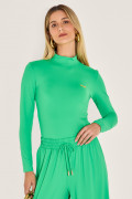 Blusa Poliamida Adriane Verde Bandeira 