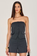 Blusa Alfaiataria Áurea Preto