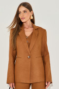Blazer Linho Ágatha Café