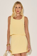 Blusa Alfaiataria Lia Amarelo Claro