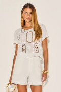 Blusa Renda Luna Off White 