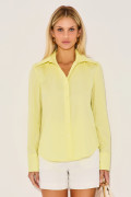 Camisa Tricoline Olivia Amarelo 