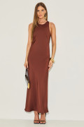 Vestido Crepe Nadine Chocolate
