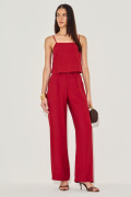 Calça Linen Tábatha Vinho