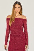 Blusa Renda Tainá Bordô