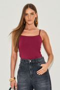 Blusa Básica Mari Bordô