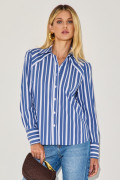 Camisa Listrada Keila Azul