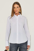 Camisa Tricoline Olivia Branco 