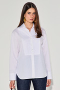 Camisa Tricoline Geiza Branco