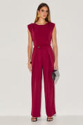 Calça Alfaiataria Nisha Vinho