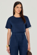 Blusa Linho Beca Marinho