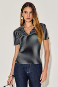 Blusa Polo Jamille Preto
