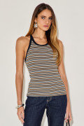 Blusa Listrada Hana Mascavo