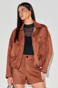 Jaqueta Suede Belinda Canela